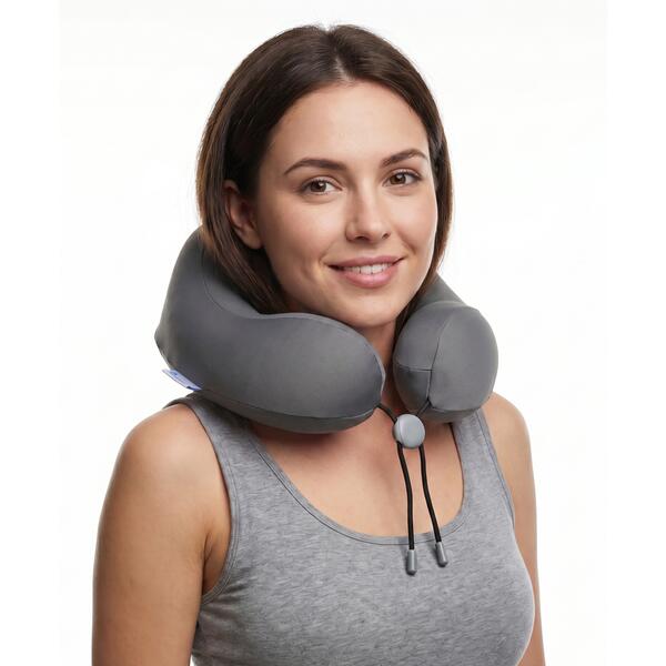 Ergonomikus memóriahabos utazópárna, antracit