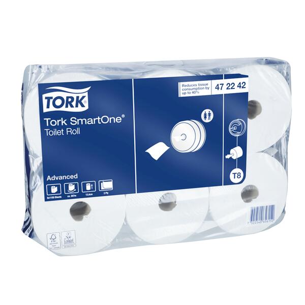 Tork Smart One (T8) WC papír, 6x 1150 lap akciós termékkép 1