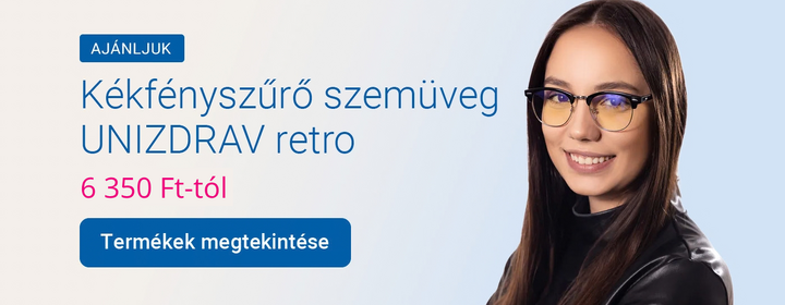 Kékfényszűrő szemüveg