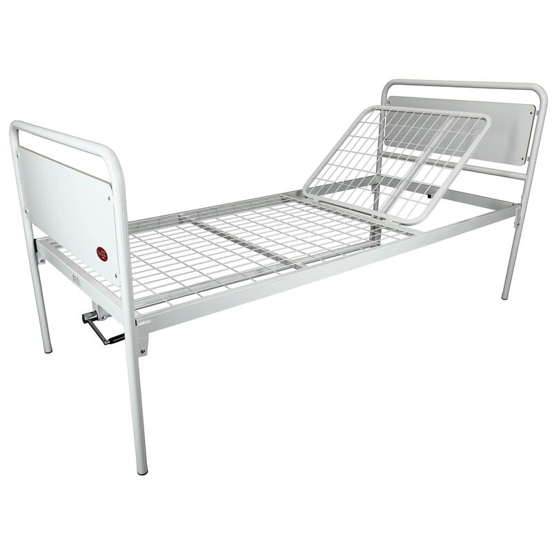 Mechanikus betegágy állítható fejtámlával