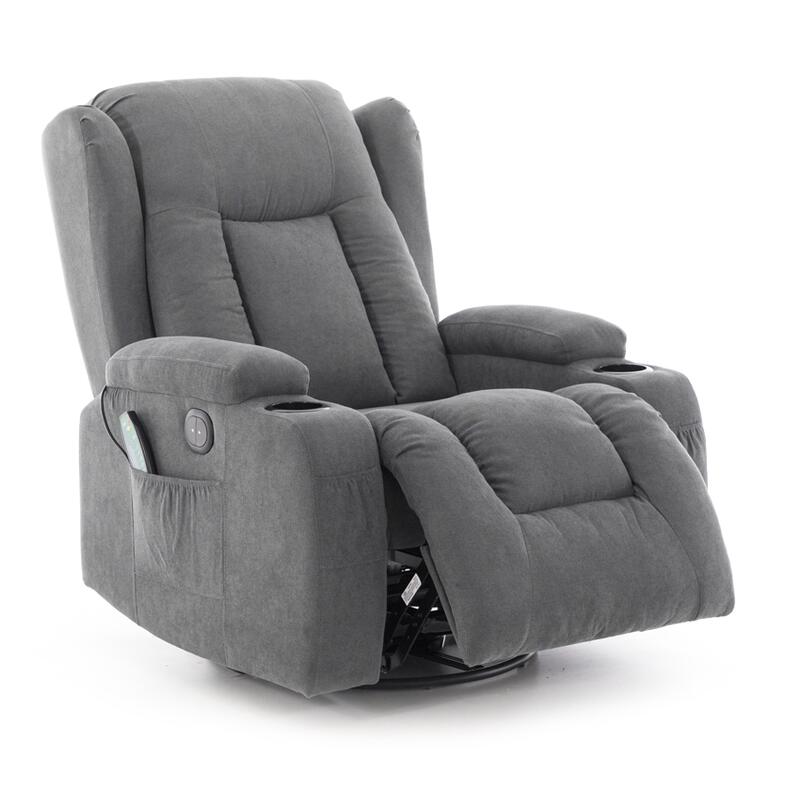 Relaxációs állítható fotel, szövet antracit