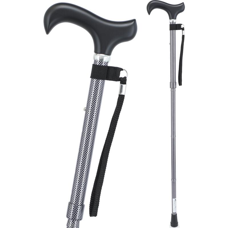 Összecsukható járóbot karpánttal (82 - 94 cm)