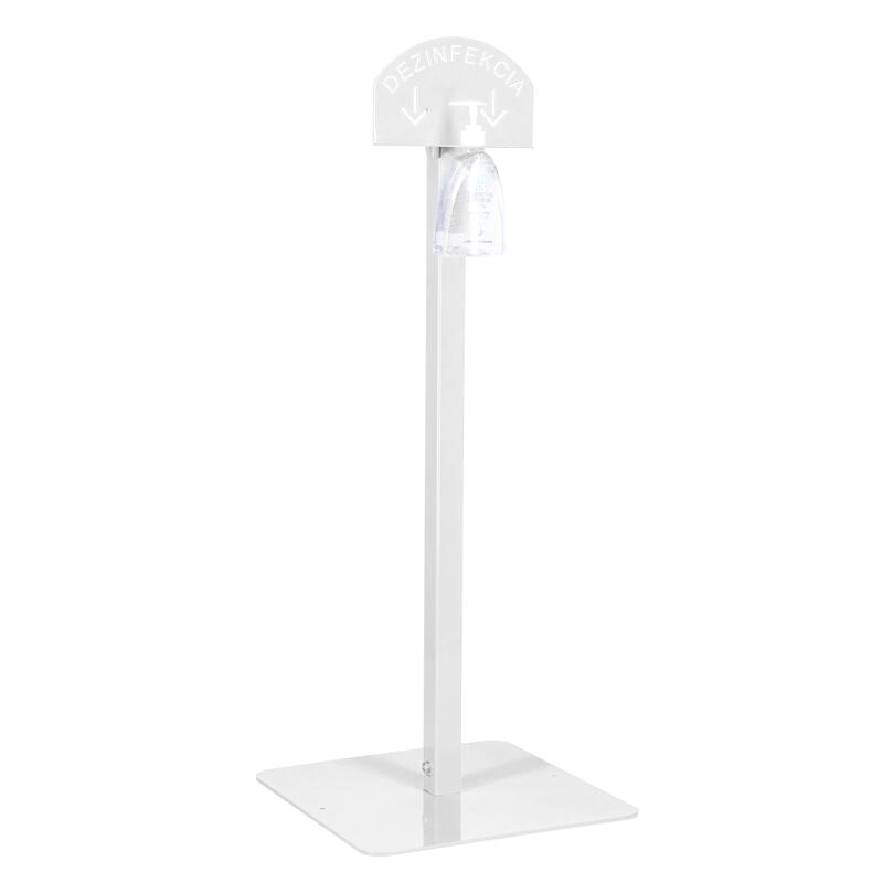 Fehér kézfertőtlenítő állvány Me Too fertőtlenítő géllel, 500 ml
