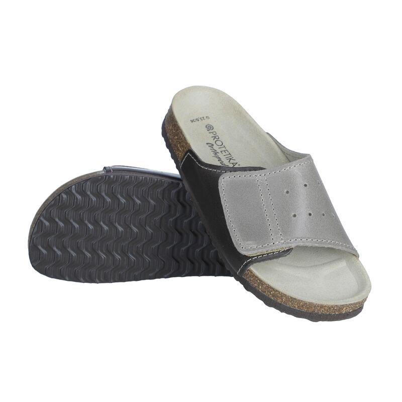 Egészségügyi ortopéd papucs- tipus: 56 szürkésbarna