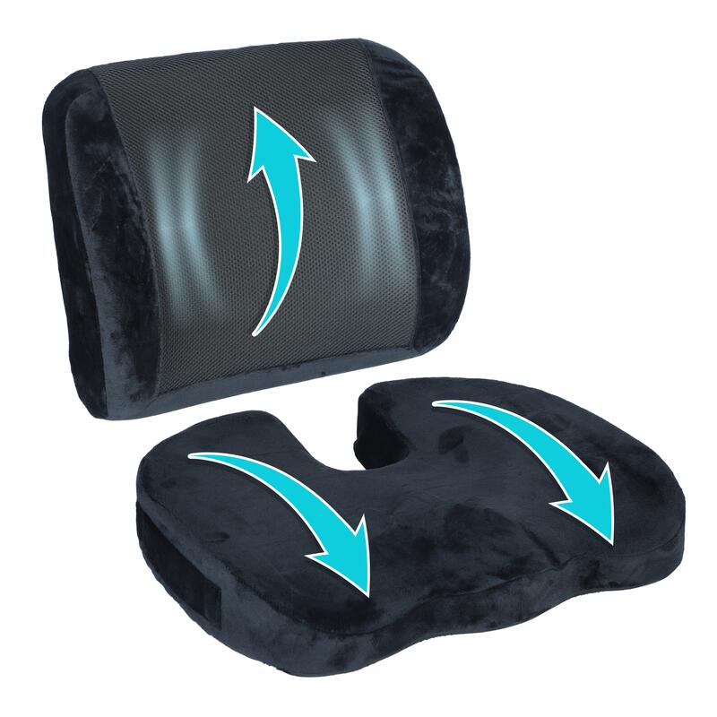 Ortopéd ülőpárna + ortopéd háttámasz - teljes készlet