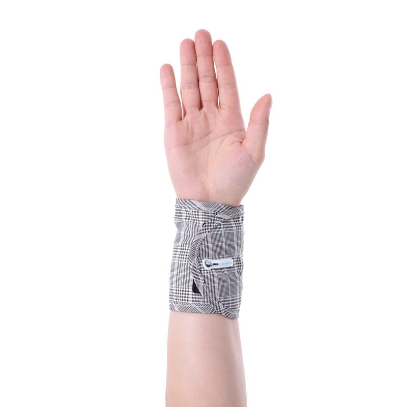 Hűsítő kendő kézre, szürke-kockás