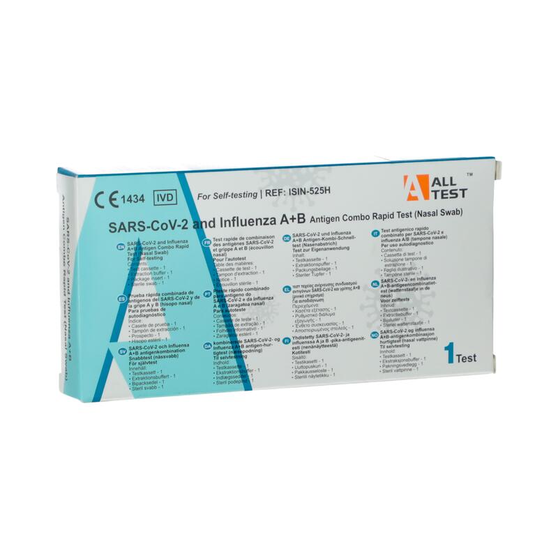 SARS-CoV-2 és Influenza A+ B kombinált teszt, 1 db