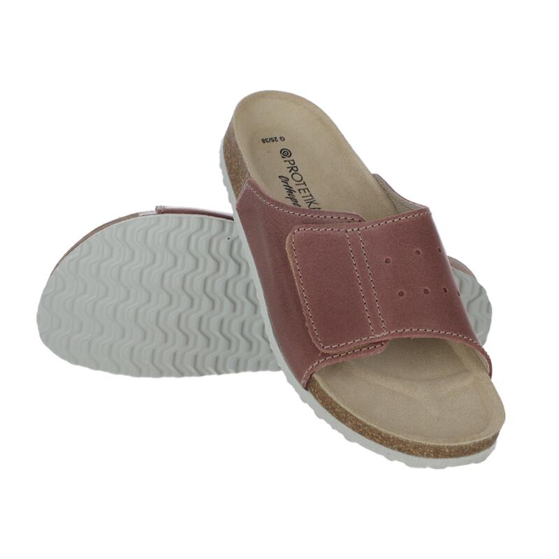 Egészségügyi ortopéd papucs – tipus: 56, fáradt rózsaszín