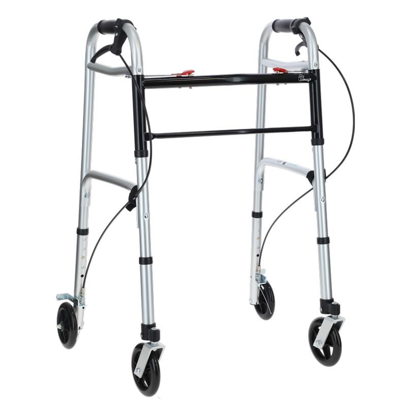 Összecsukható járókeret kerekekkel