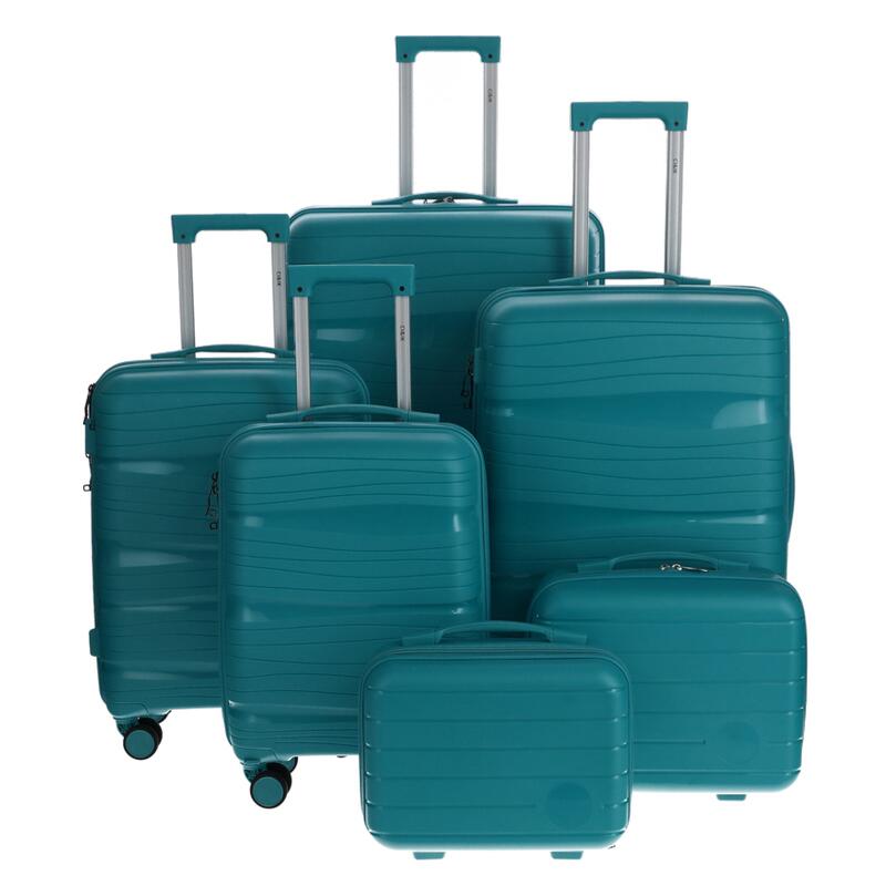 Utazóbőrönd, petrolkék színű