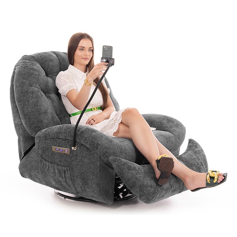 Stílusos relaxációs állítható fotel TRENDY, antracit