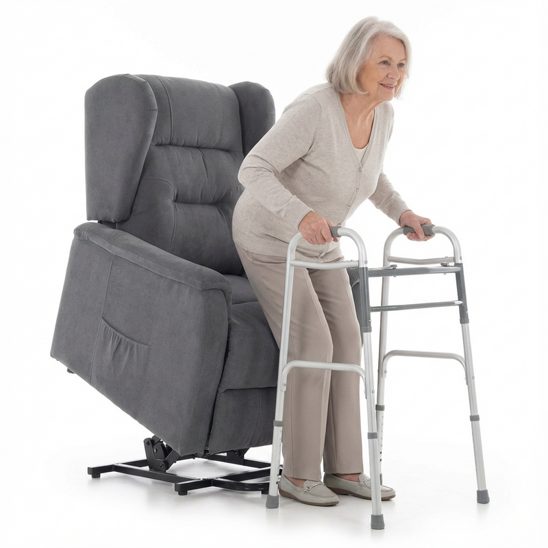 COMFORT+ dönthető masszázsfotel, antracit szövet