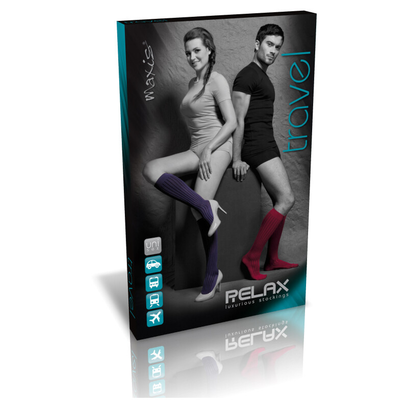 Utazási térdharisnya - piros - RELAX Travel