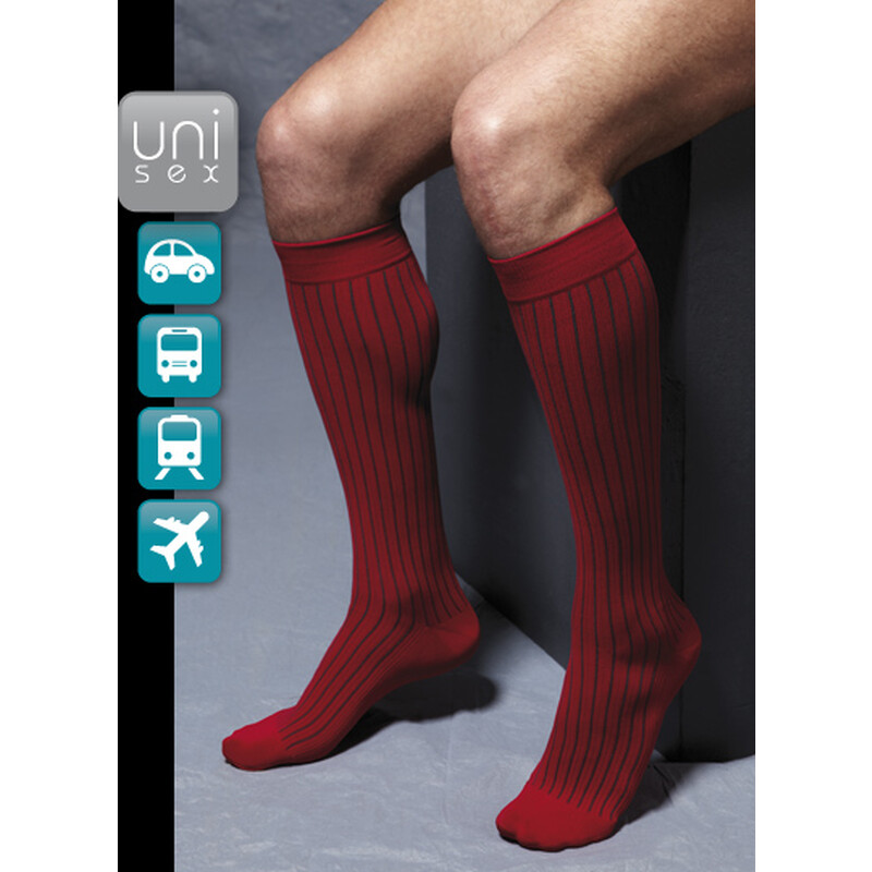 Utazási térdharisnya - piros - RELAX Travel