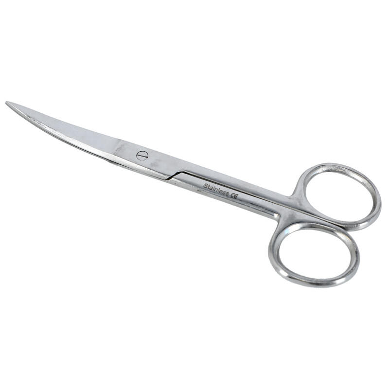 Olló bőrre egyenes/hajlíttott 9cm