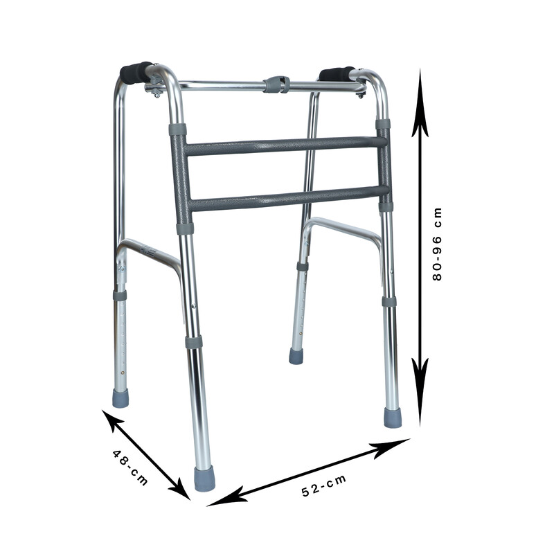 Csuklós összecsukható járókeret