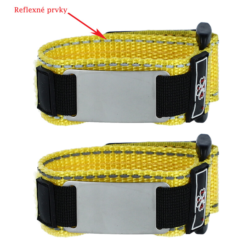 Tépőzáras gyermek-karkötő, felirat nélkül - sárga