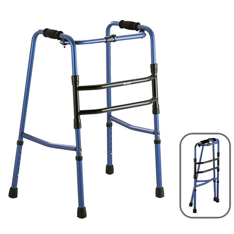 Csuklós összecsukható járókeret