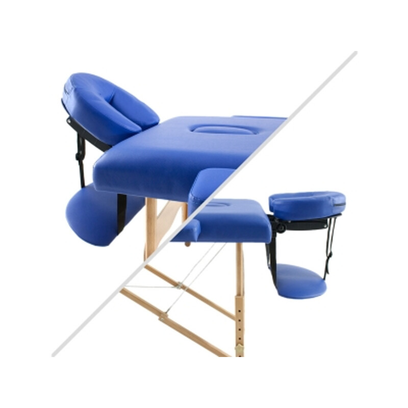 Fa masszázságy, kék