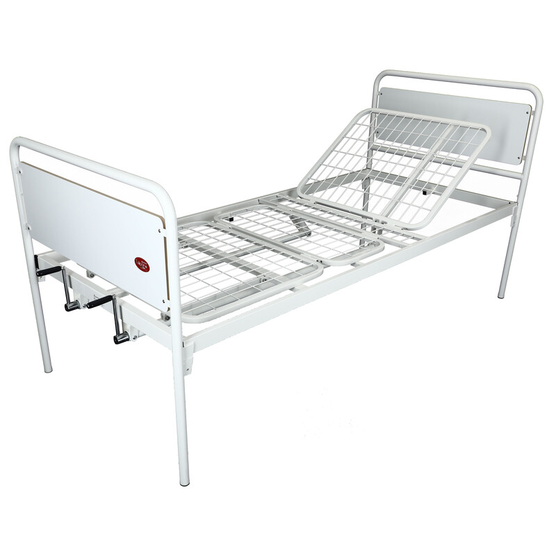 Mechanikus betegágy állítható láb- és fejrésszel