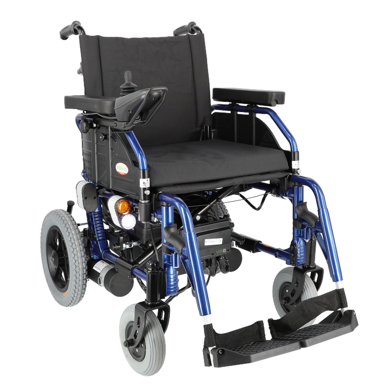 Elektromos kerekesszék lámpákkal, 46 cm