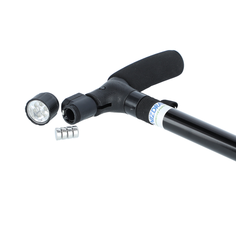 Összecsukható járóbot lámpával UNIZDRAV