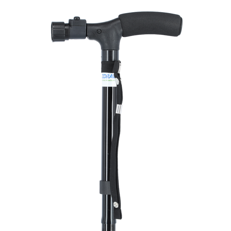 Összecsukható járóbot lámpával UNIZDRAV