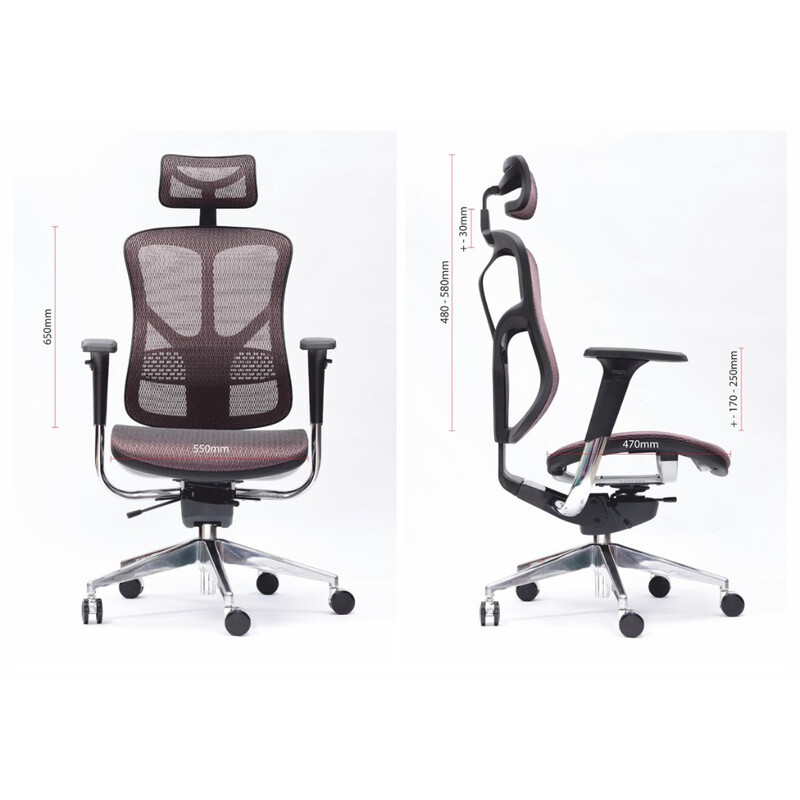 Ergonomikus irodai forgószék Business, fekete