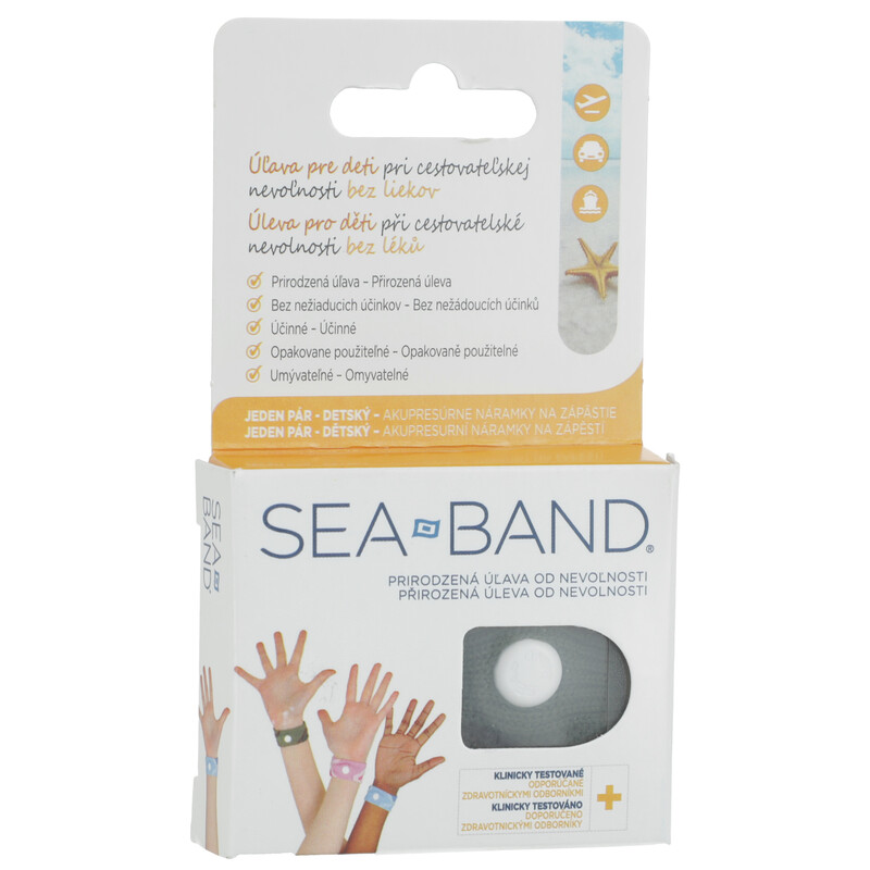 Akupresszúrás hányinger elleni karkötő gyerekeknek SEA BAND