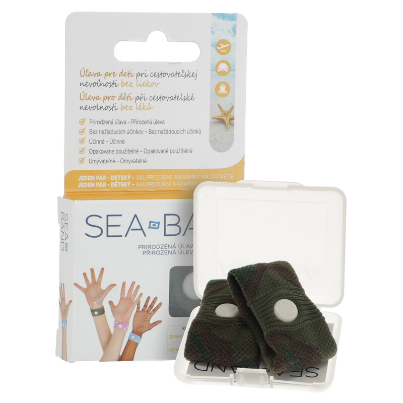 Akupresszúrás hányinger elleni karkötő gyerekeknek SEA BAND