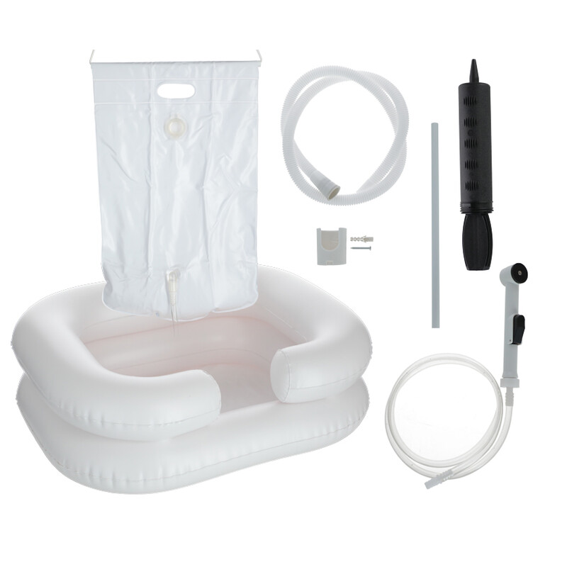 Hajmosó tál zuhannyal