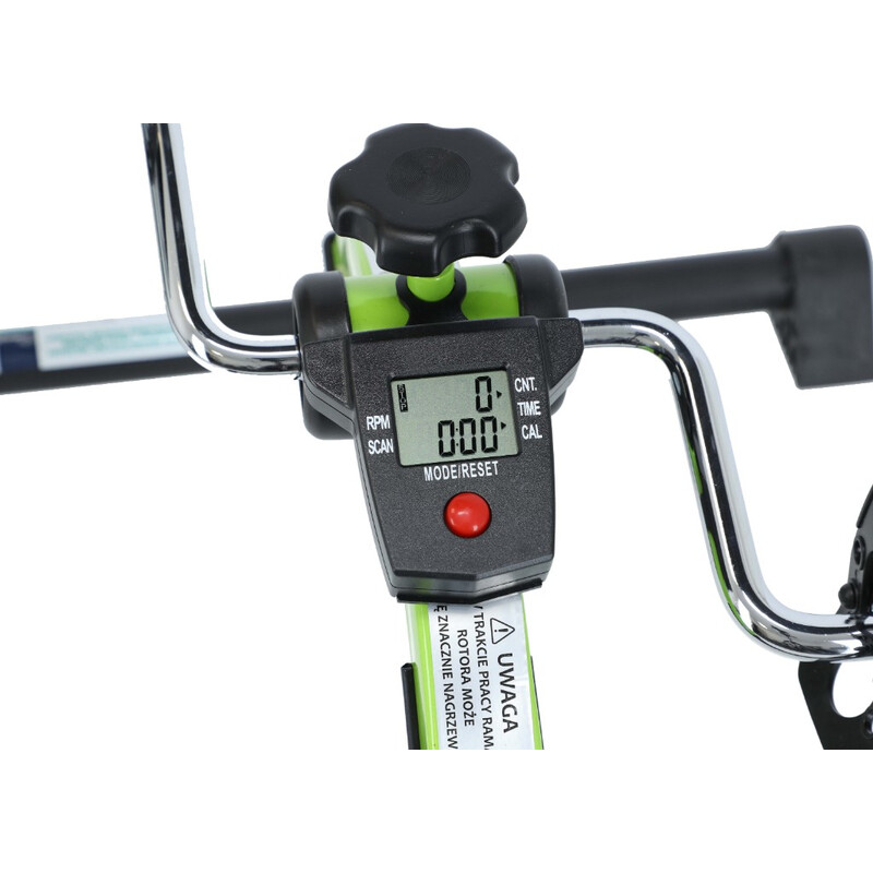 Végtag-tornáztató kijelző-vezérlővel, zöld