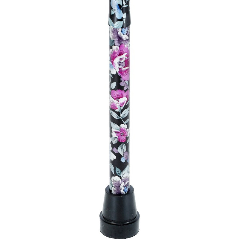 Összecsukható járóbot - virágokkal (84 cm - 94 cm)