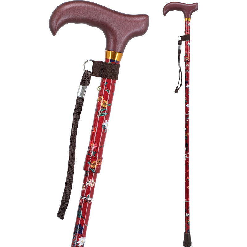 Színes összecsukható járóbot karpánttal (84 - 93 cm)