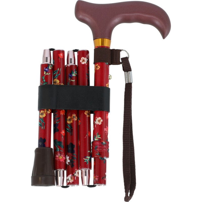 Színes összecsukható járóbot karpánttal (84 - 93 cm)