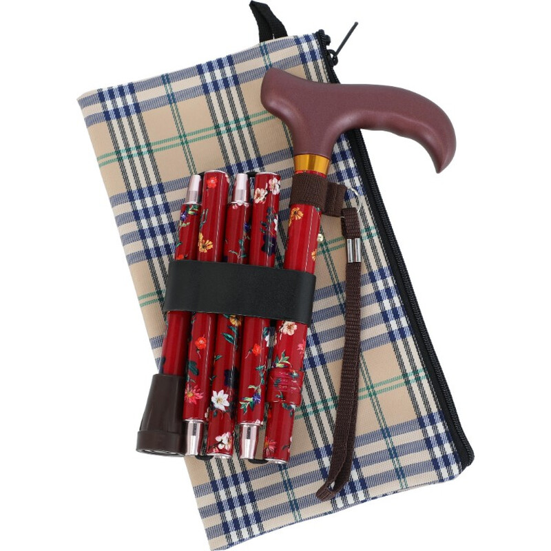 Színes összecsukható járóbot karpánttal (84 - 93 cm)