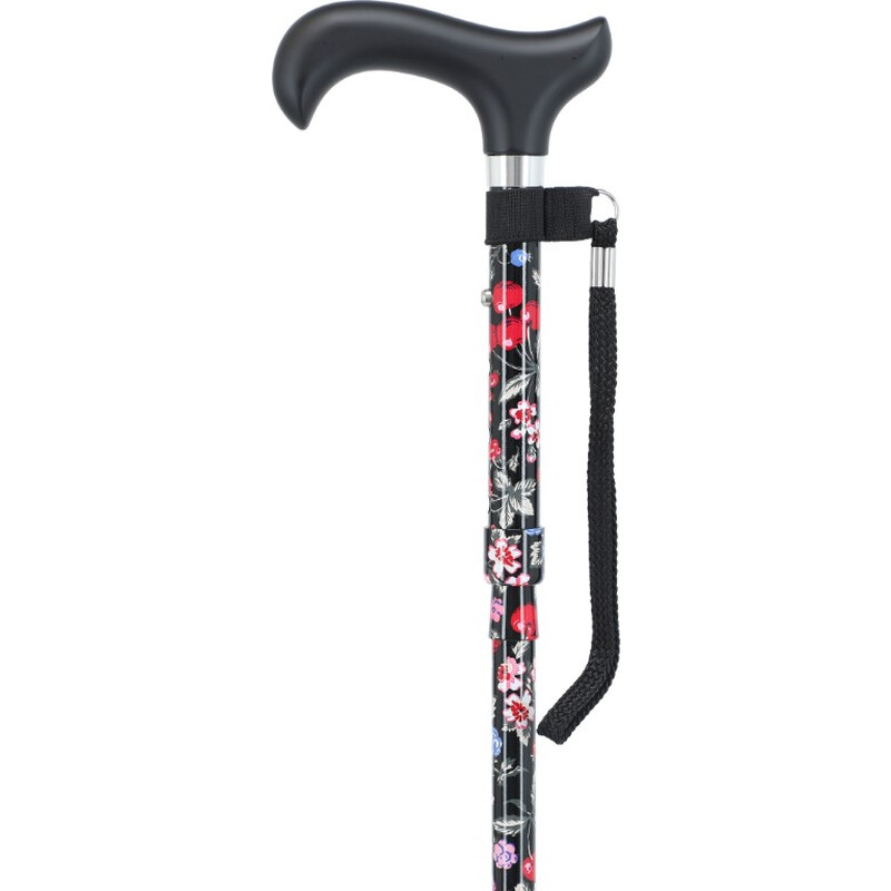 Színes összecsukható járóbot karpánttal (82 - 89.5 cm)