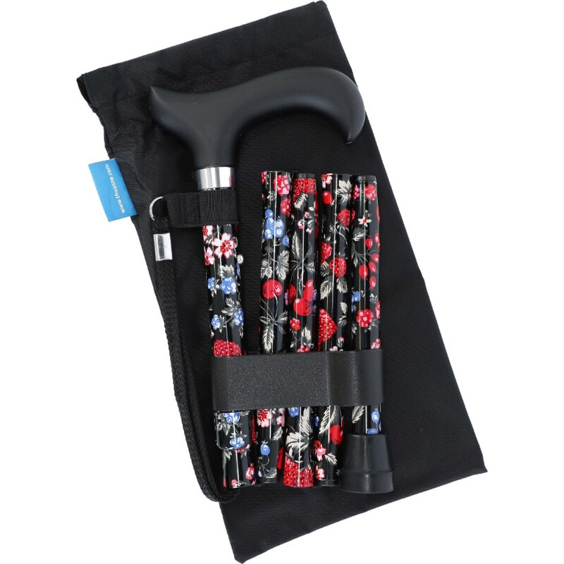 Színes összecsukható járóbot karpánttal (82 - 89.5 cm)