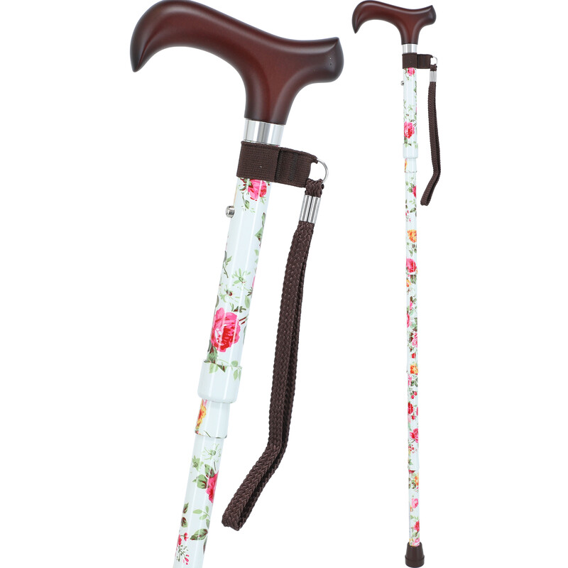 Színes összecsukható járóbot karpánttal (82 - 89.5 cm)