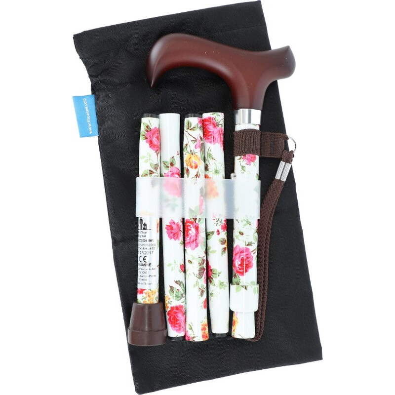 Színes összecsukható járóbot karpánttal (82 - 89.5 cm)