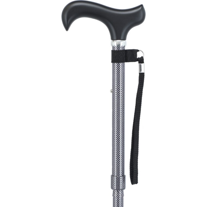 Összecsukható járóbot karpánttal (82 - 94 cm)