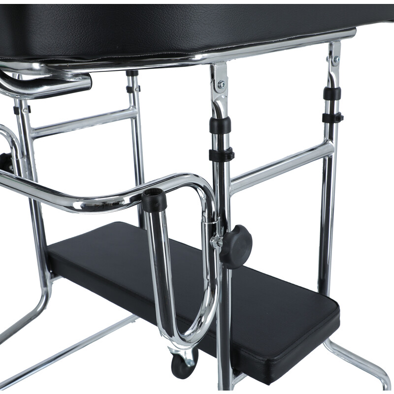 Kerekes járókeret támasztófelülettel és üléssel