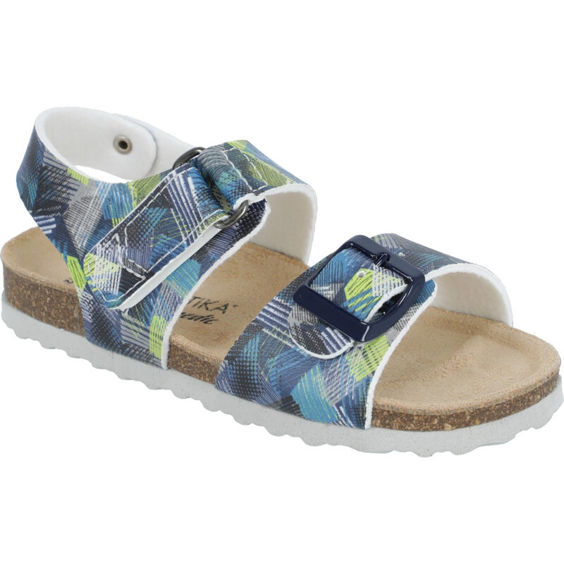 Gyermek ortopéd papucs - típus: 97 kékes-zöld