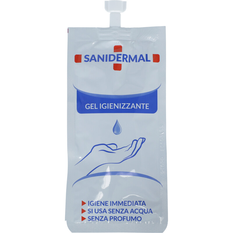 Fertőtlenítő kéztisztító gél Sanidermal, 30 ml - praktikus kiszerelés