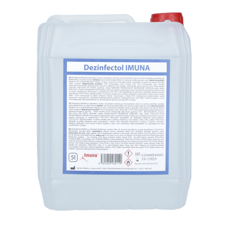 Fertőtlenítő folyadék -  Dezinfectol IMUNA, 5l
