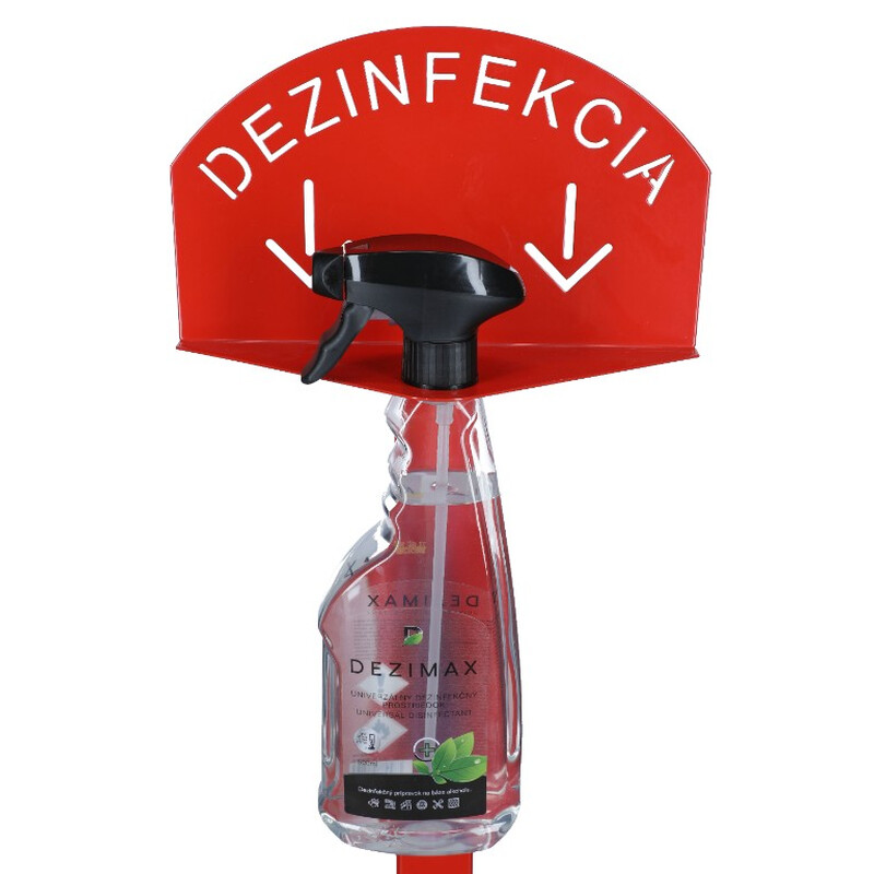 Kézfertőtlenítő állvány DEZIMAX fertőtlenítővel, 500 ml