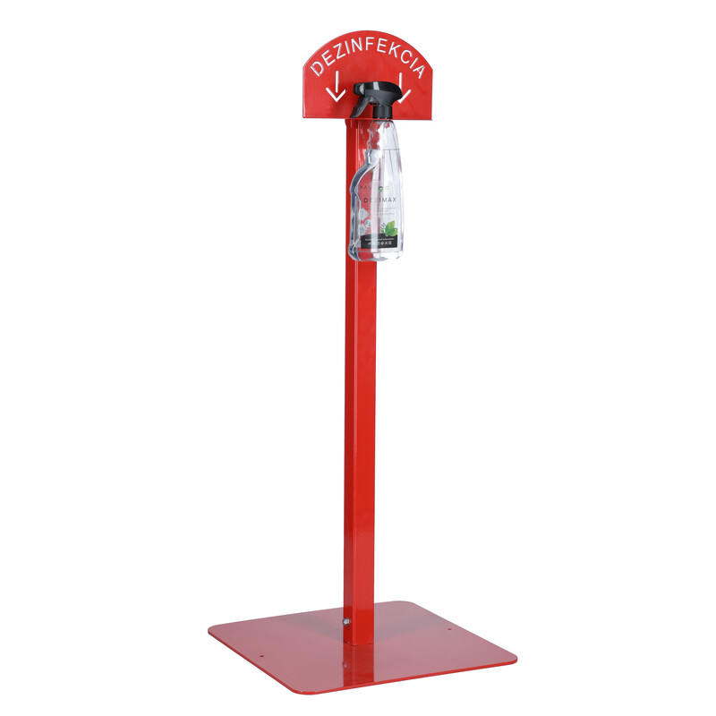 Kézfertőtlenítő állvány DEZIMAX fertőtlenítővel, 500 ml
