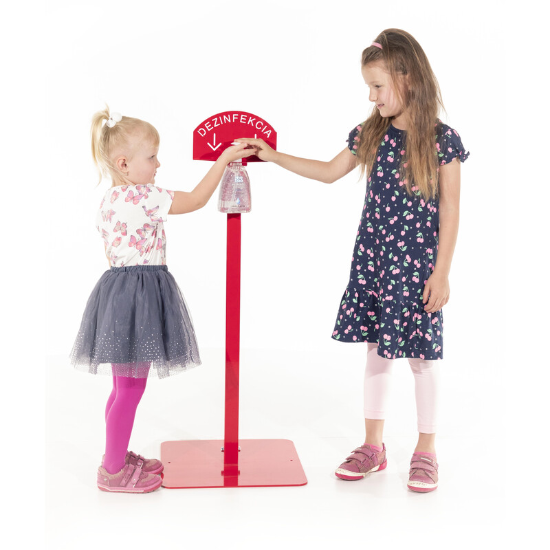 Kézfertőtlenítő állvány Me Too fertőtlenítő géllel, 500 ml