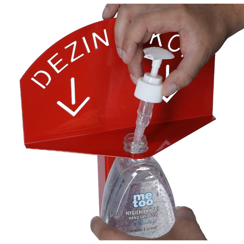 Kézfertőtlenítő állvány Me Too fertőtlenítő géllel, 500 ml