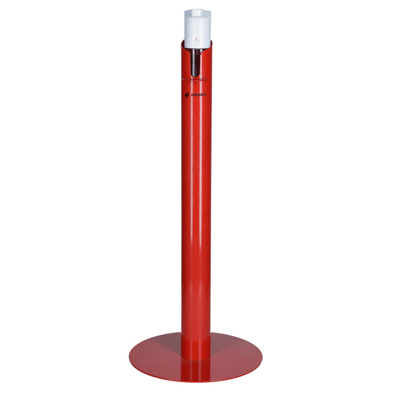Automata fertőtlenítő adagoló állvánnyal UNIZDRAV, piros
